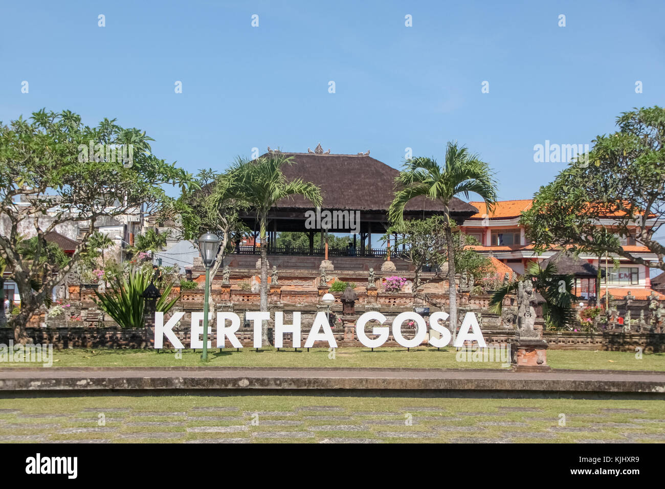 Kerta Gosa, law court in Semarapura Klungkung, former balinese capital city Stock Photo