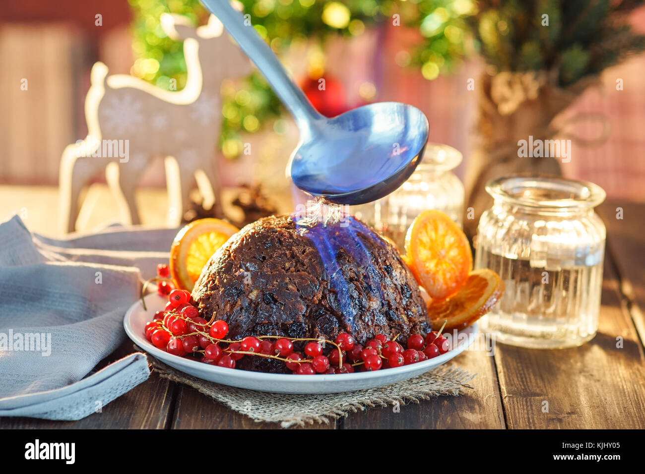 English Christmas pudding Stock Photo Alamy