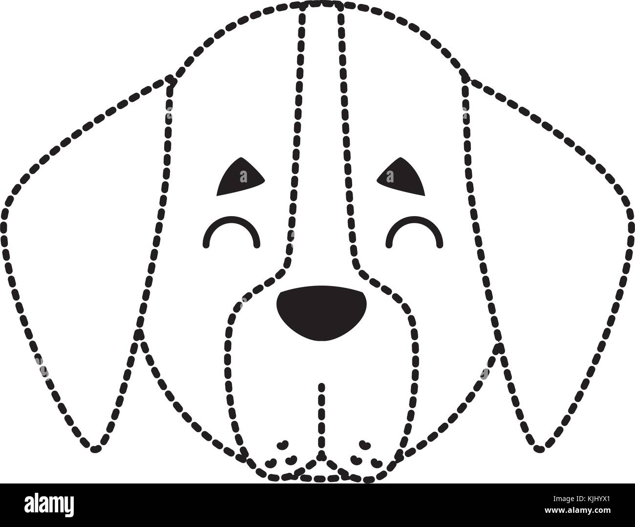 Dog head cartoon Stock Vector Image &amp; Art - Alamy