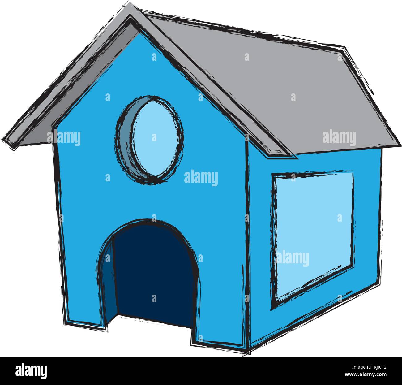 Dog house isolated Stock Vector Image & Art Alamy