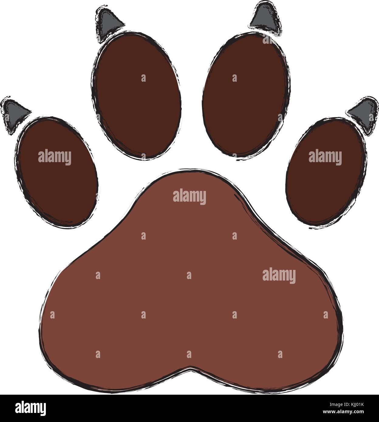 Paw print symbol Stock Vector Image & Art Alamy