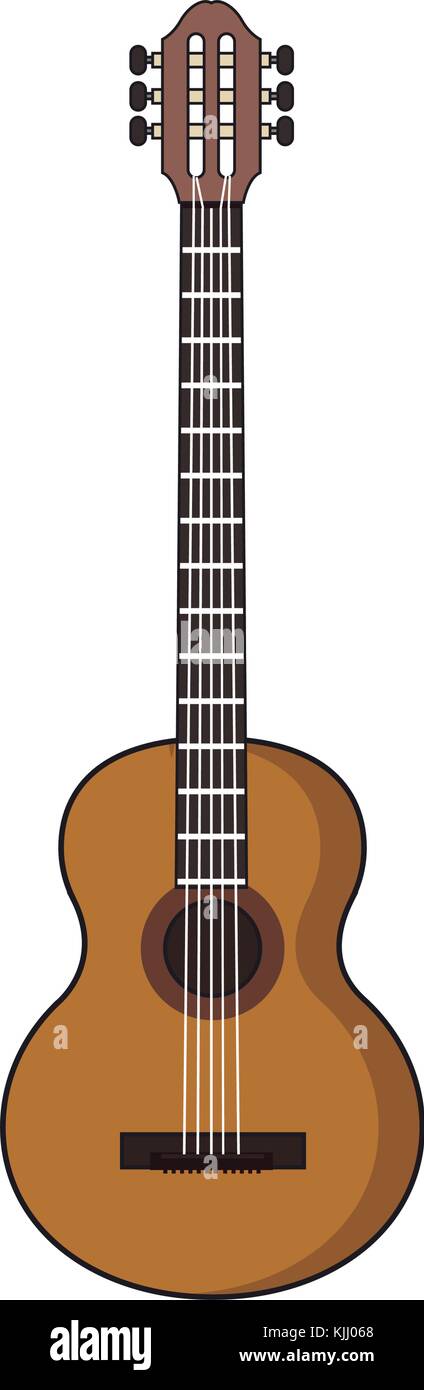 Acoustic guitar music instrument Stock Vector Image & Art - Alamy