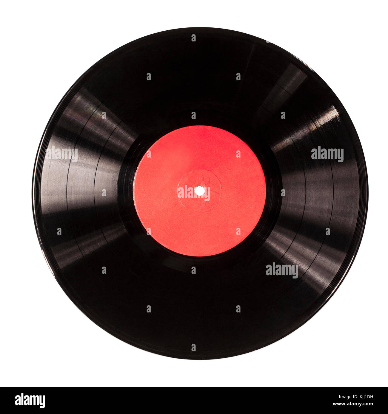 Black vinyl record isolated on white background Stock Photo - Alamy