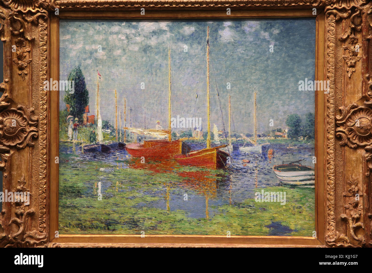 MusŽe de l'Orangerie, Paris. Claude Monet. Argenteuil, 1875. Huile sur toile. France. Stock Photo