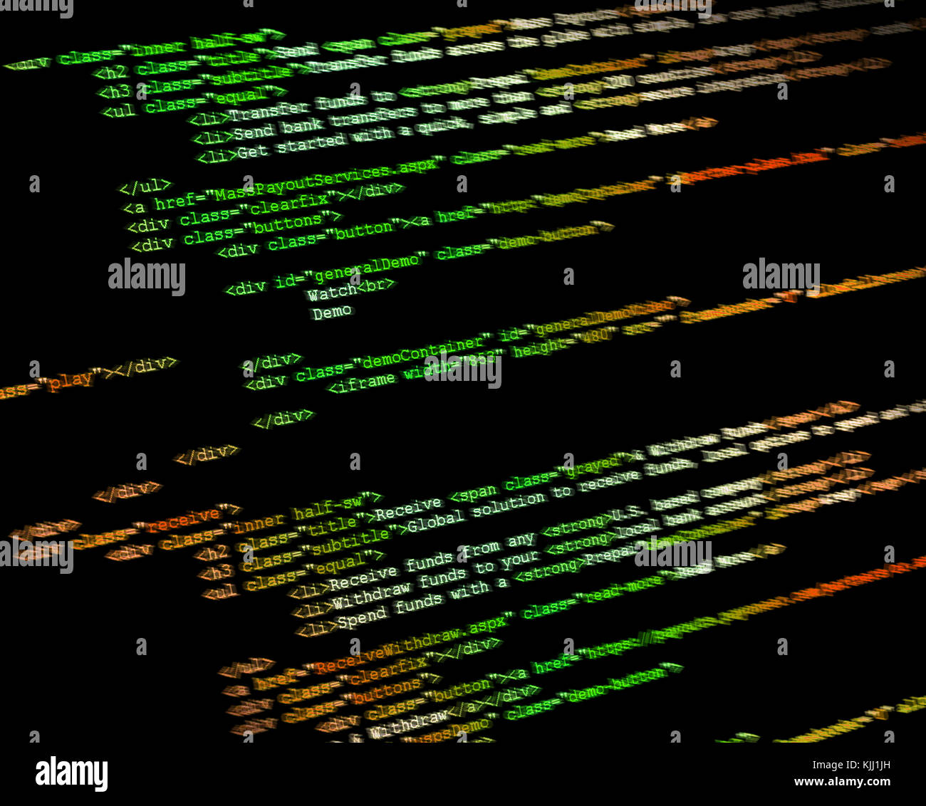 Program code on a monitor background Stock Photo - Alamy