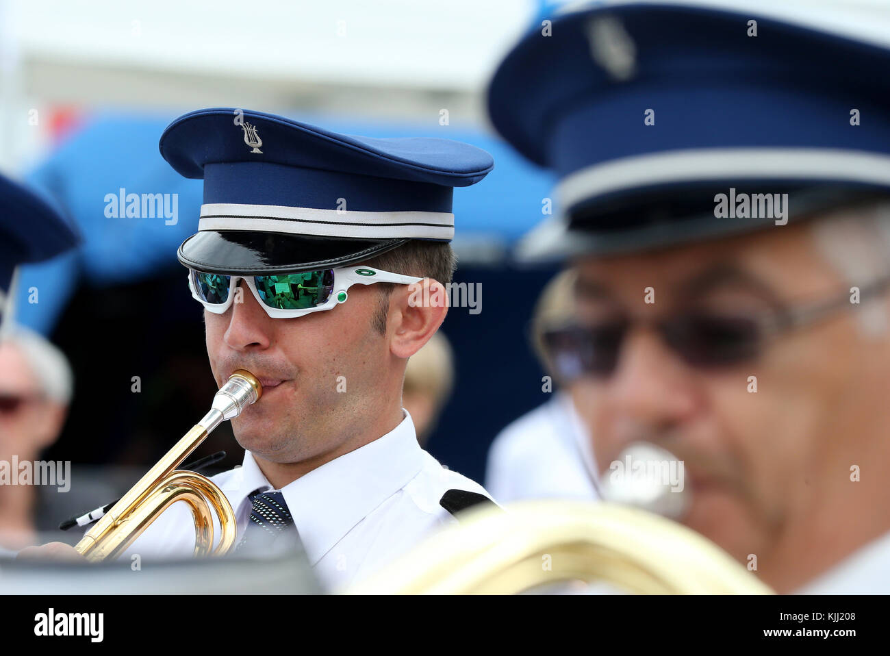 Marching band. France. Stock Photo