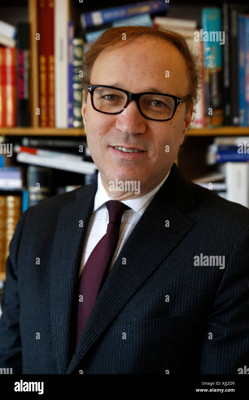 Ghaleb Bencheikh, thÃ©ologien, philosophe, prÃ©sident de la ConfÃ©rence mondiale des religions pour la paix. Cachan. France. Stock Photo