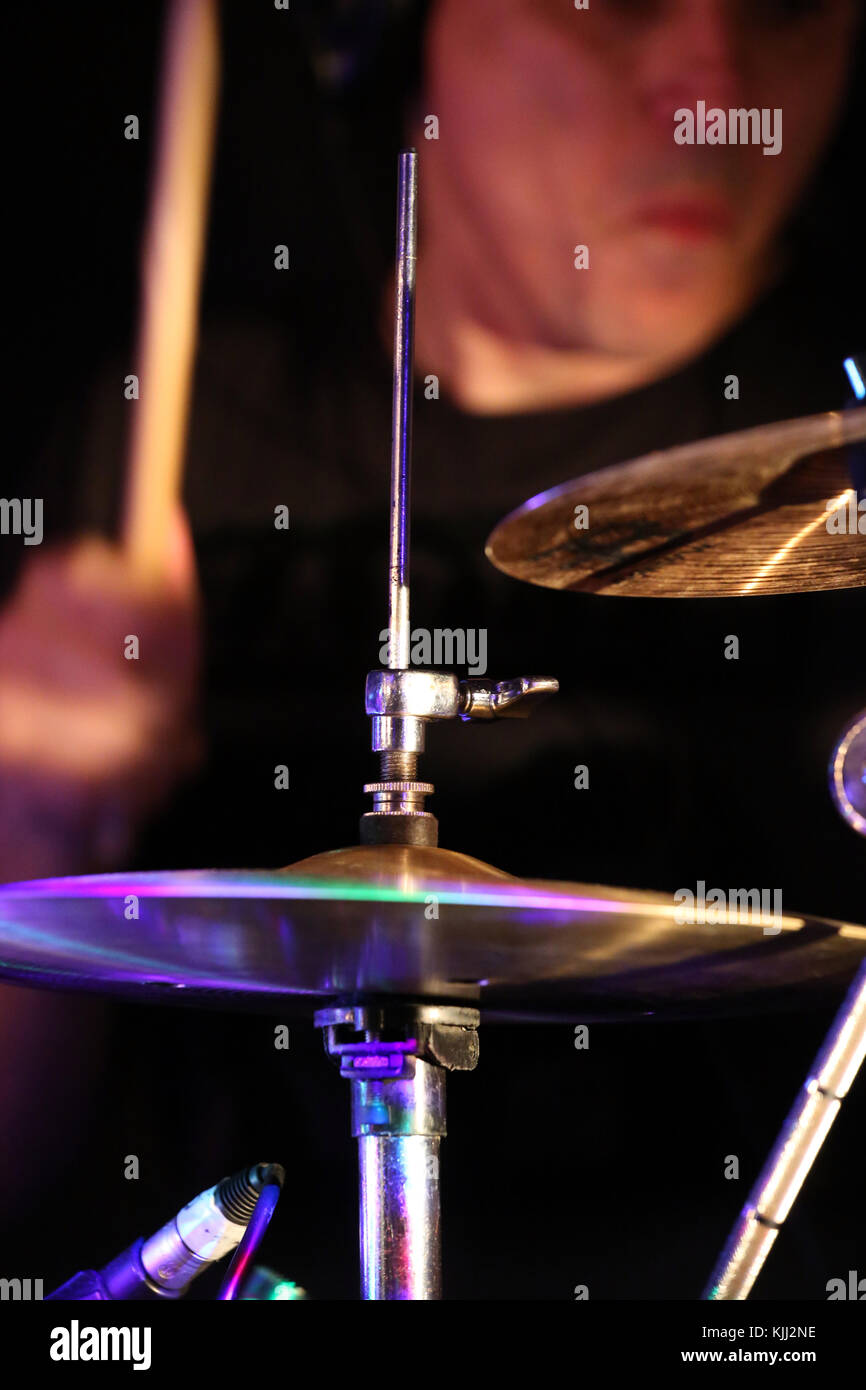 Concert. Drum player. France Stock Photo Alamy