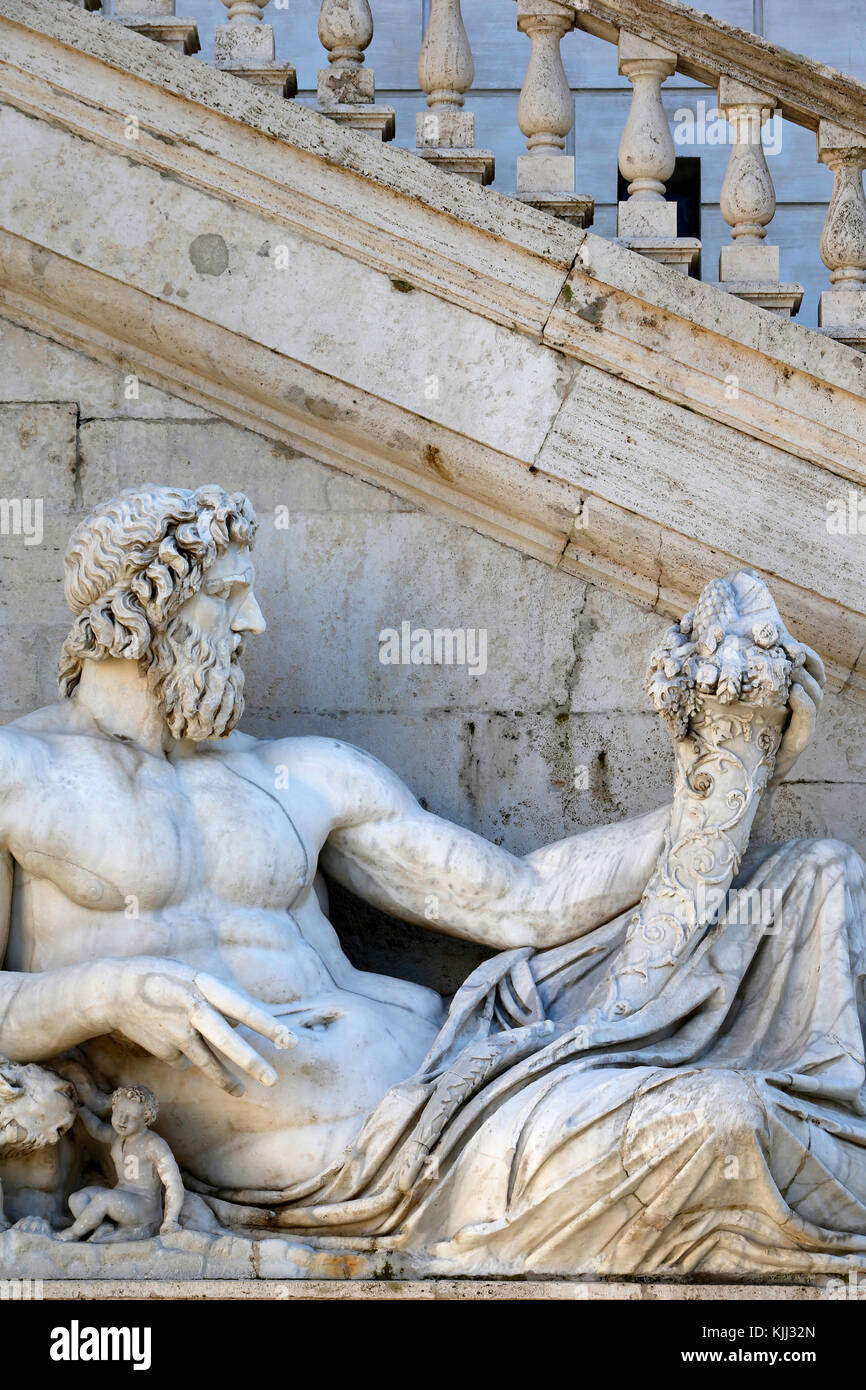 Statue outside the Capitoline museum, Rome. Italy Stock Photo - Alamy