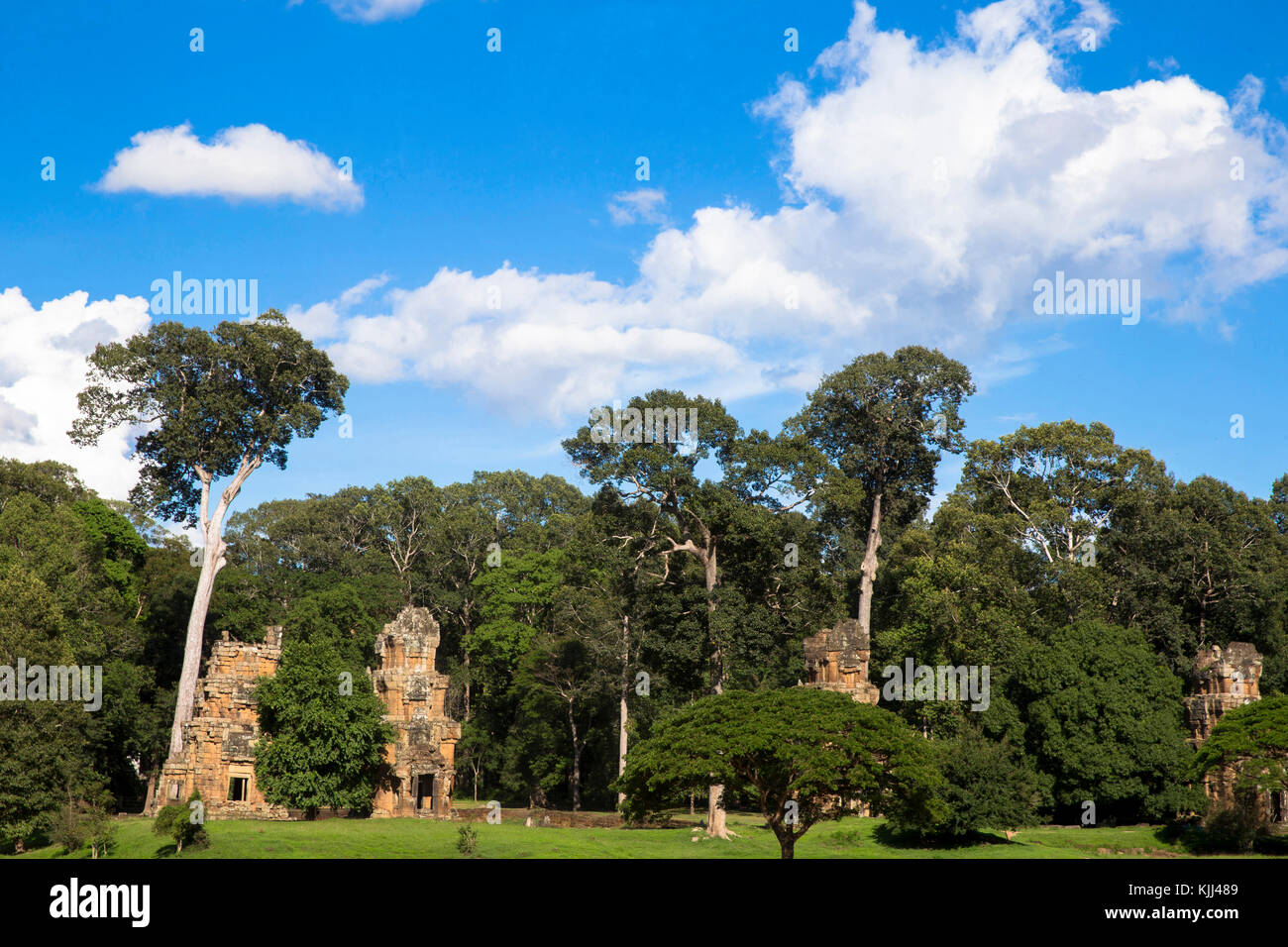Angkor temple complex. View from the Terrace of the Leper King. Cambodia. Stock Photo
