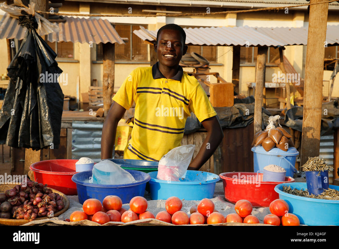 Masindi market stall. Uganda Stock Photo Alamy