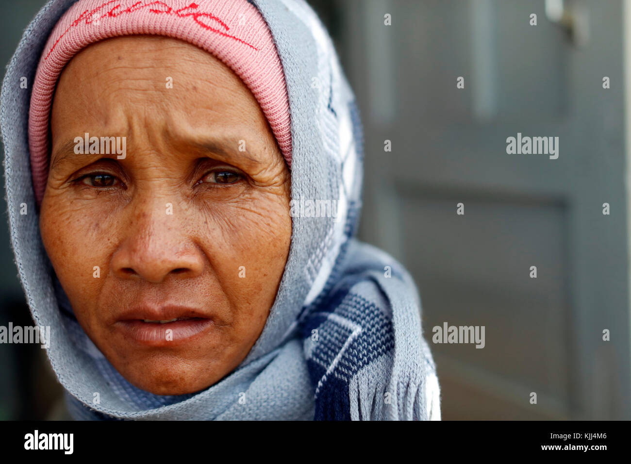 Free health clinic run by the Franciscan Missionaries of Mary.  Ethnic minority woman. Dalat.  Vietnam. Stock Photo