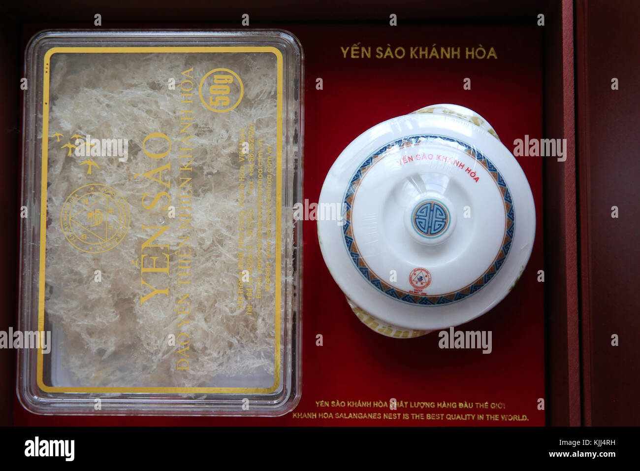 Traditional Chinese medicine pharmacy. Edible bird's nests. Vietnam