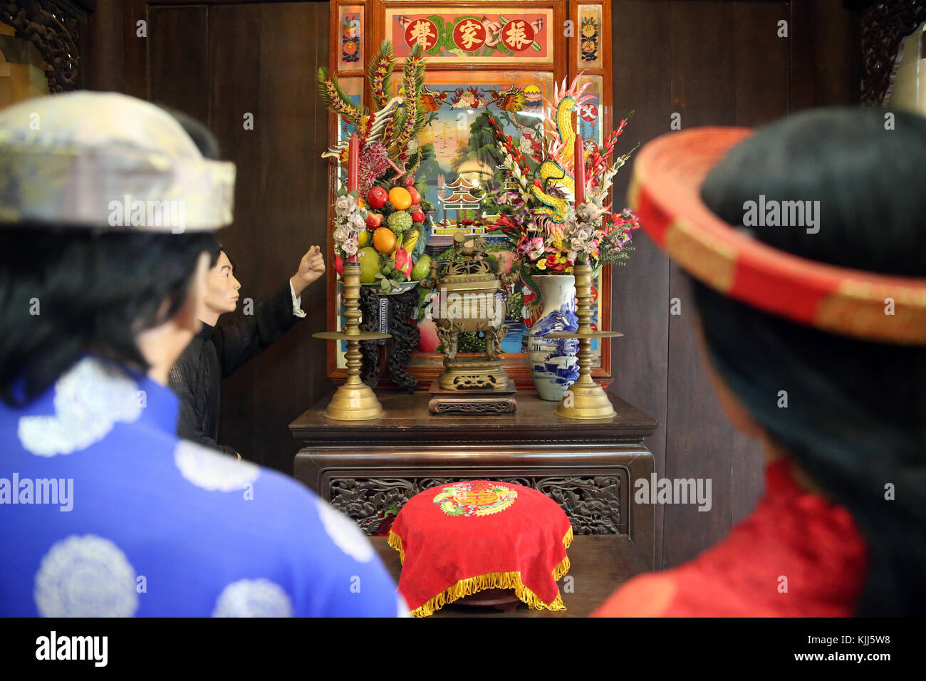 Ho Chi Minh City Museum. Ancestors altar. Ho Chi Minh City.  Vietnam. Stock Photo