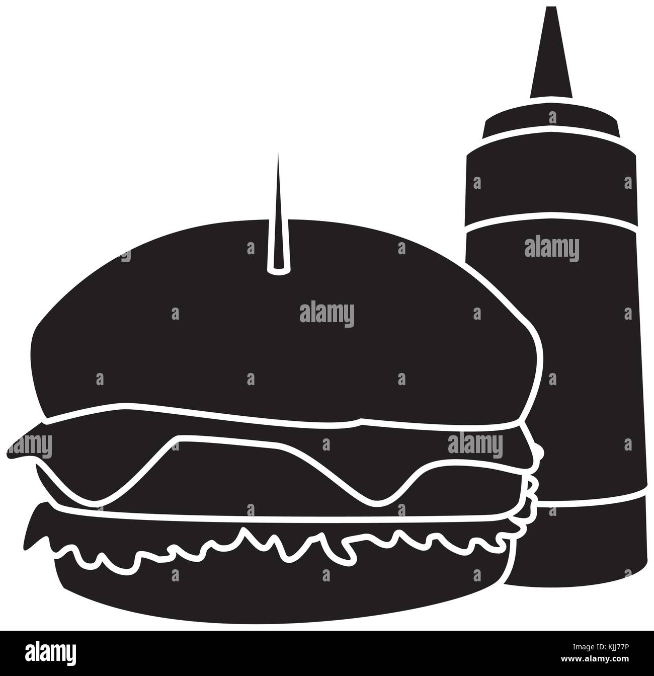 Hamburger fast food Stock Vector Image & Art - Alamy