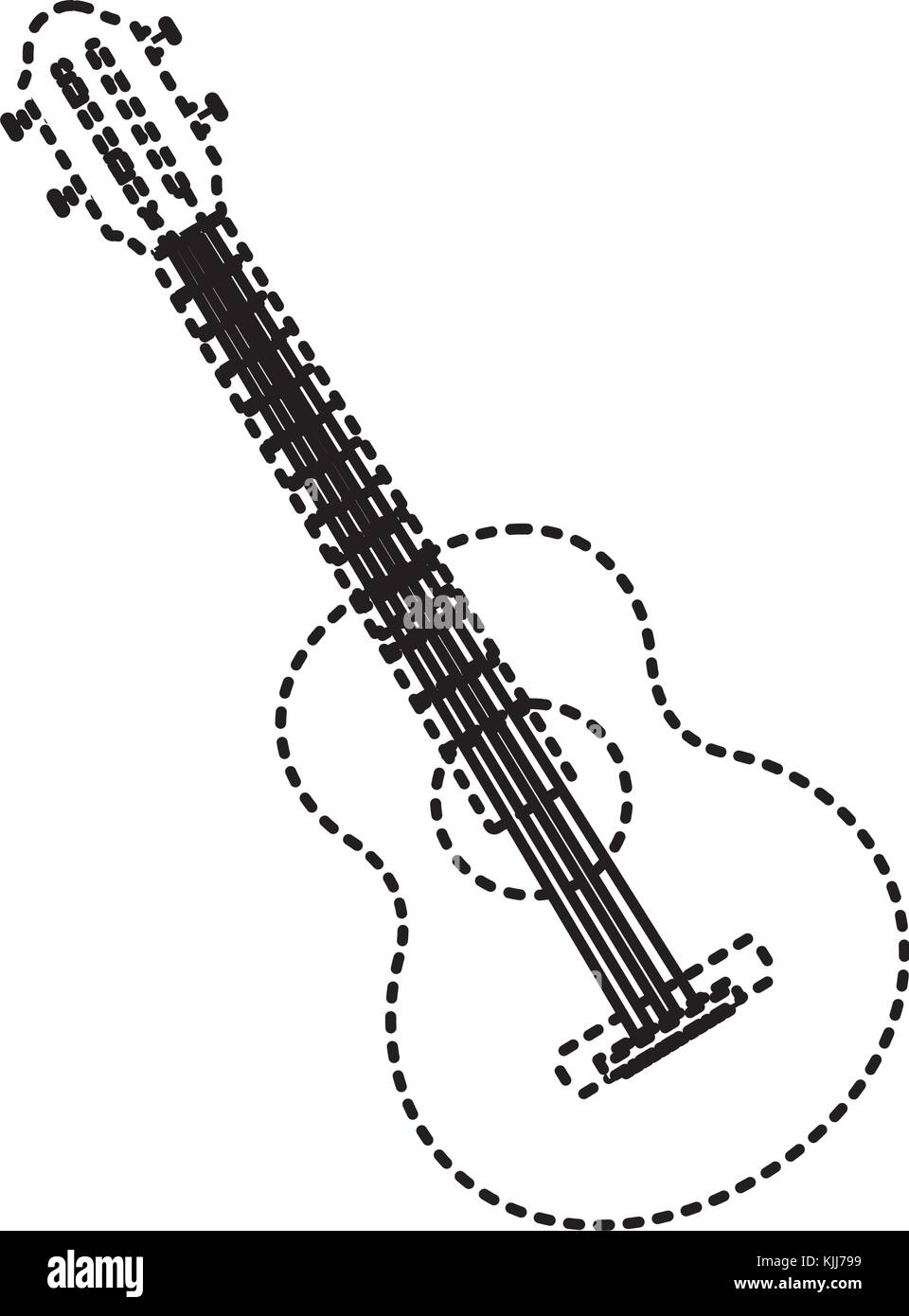 Acoustic guitar music instrument Stock Vector Image & Art - Alamy