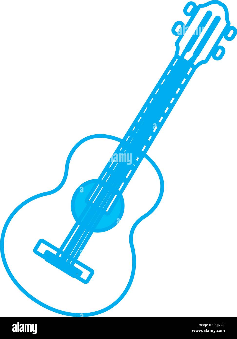 Acoustic guitar music instrument Stock Vector Image & Art - Alamy