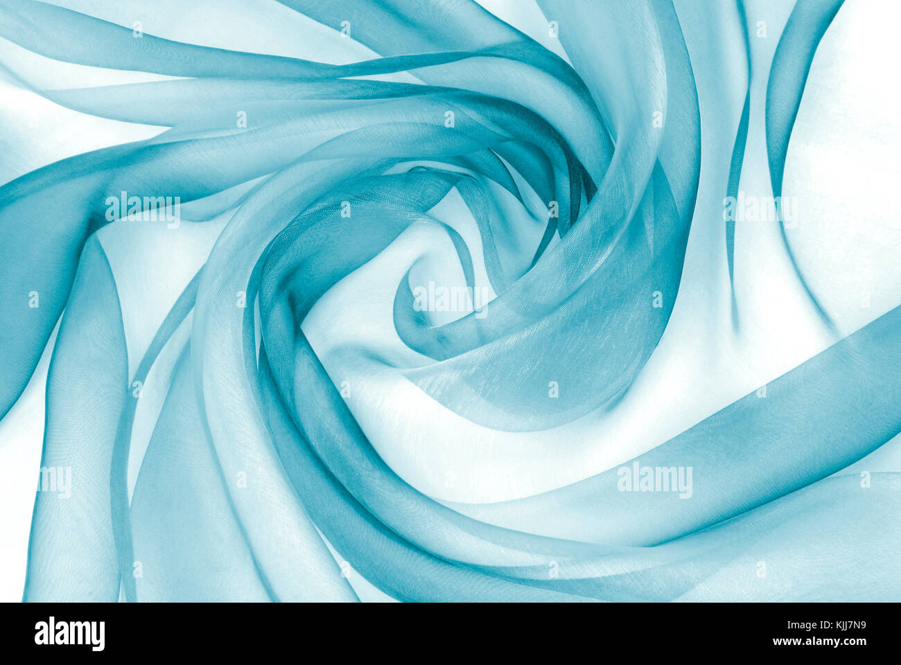 organza fabric in blue color Stock Photo Alamy