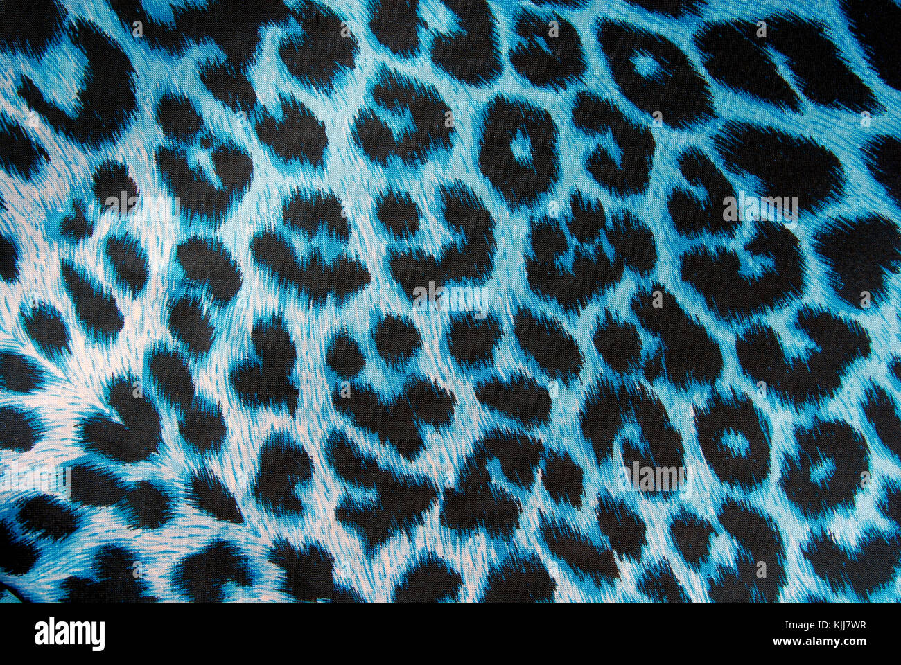 Tiger Print Fabric Close Up Background. Stock Photo, Picture and
