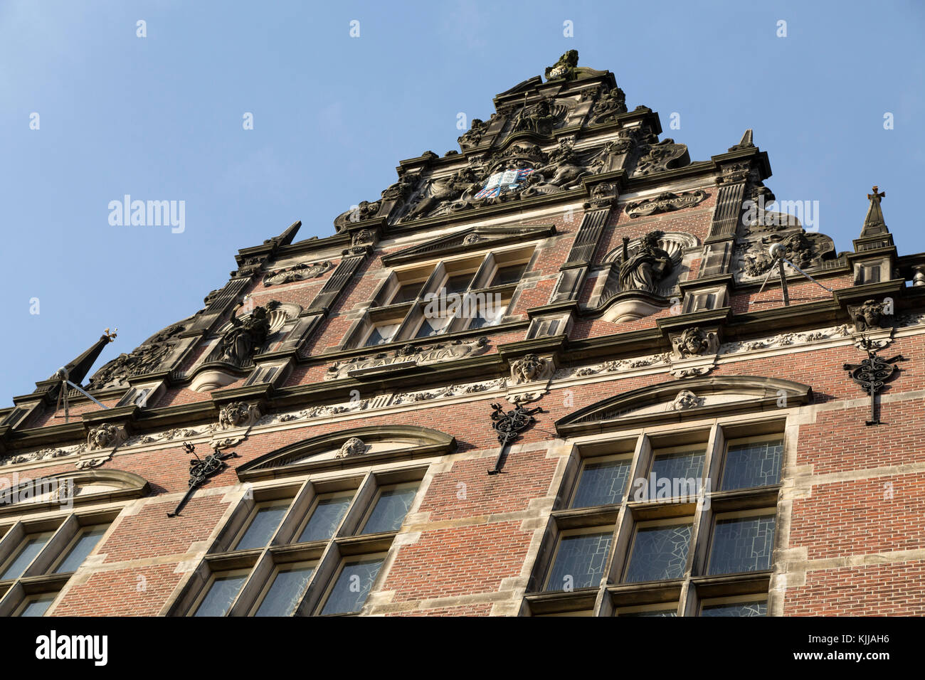 The University of Groningen in Groningen, the Netherlands. The place of education is a long-established place of learning. Stock Photo