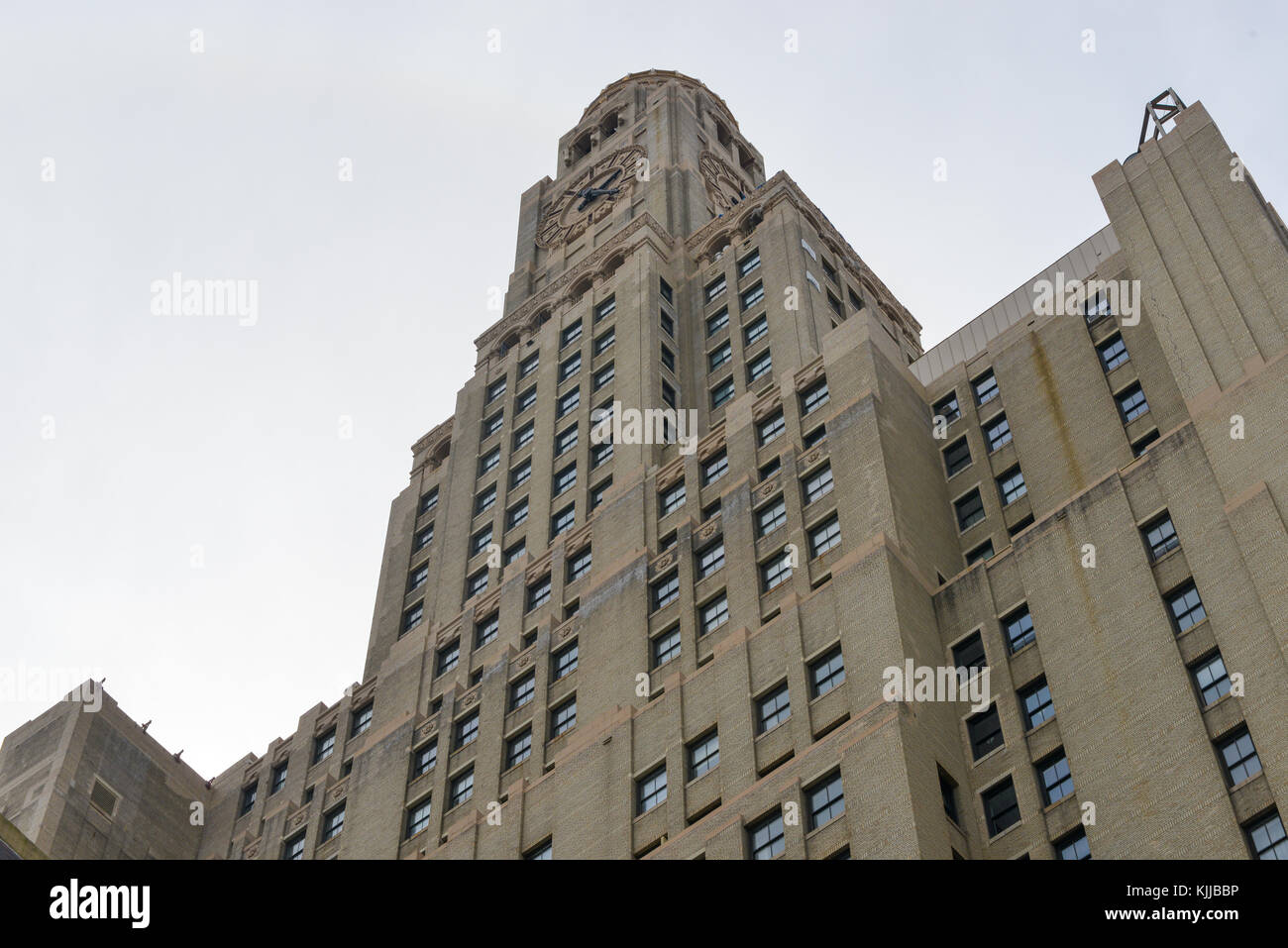 BROOKLYN, NEW YORK - MARCH 24, 2013: Williamsburgh Savings Bank Tower in New York. Built 1927-29 in a modernized Byzantine-Romanesque style. It was on Stock Photo