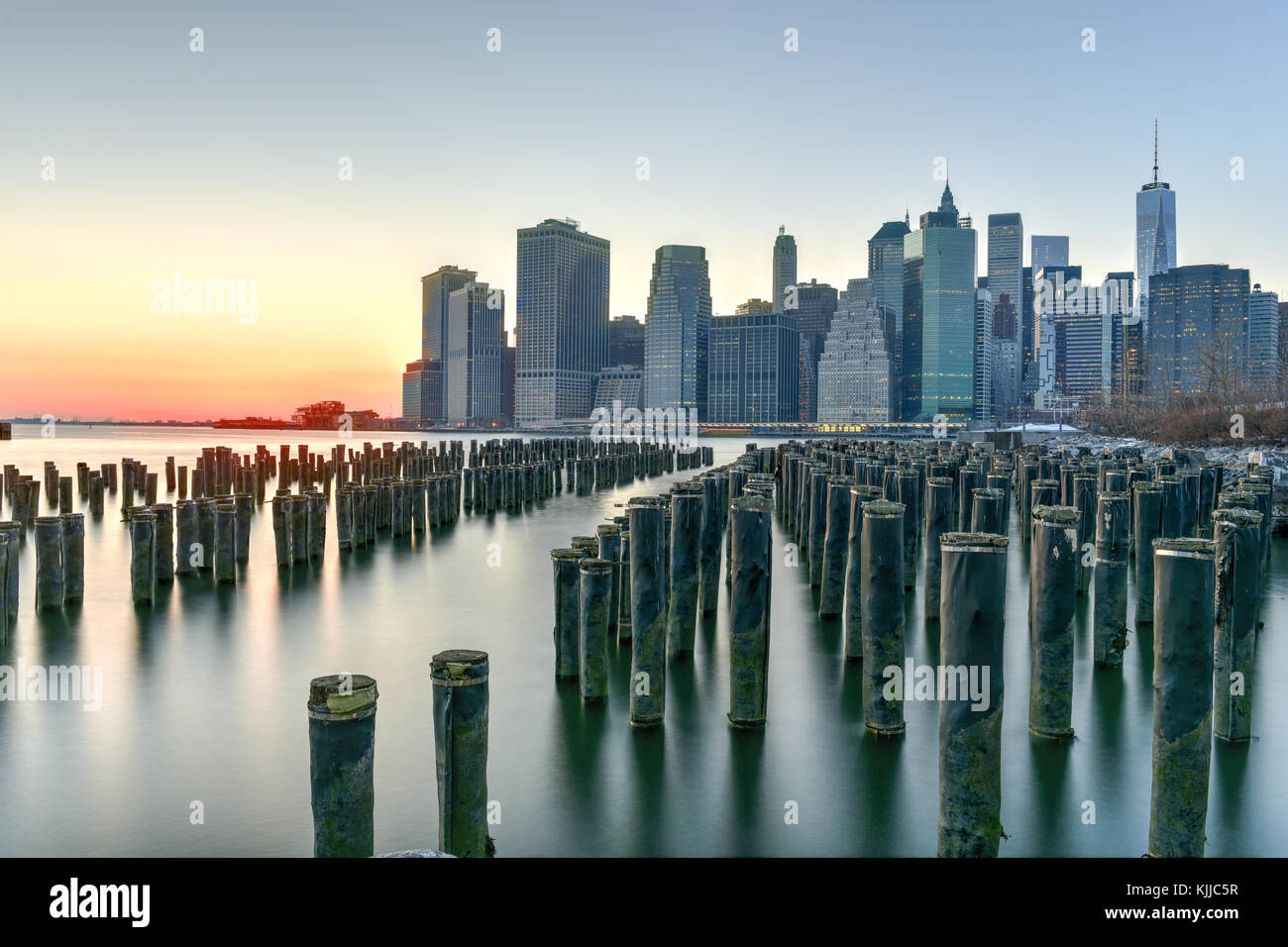 New York City Skyline from Brooklyn Heights Stock Photo Alamy