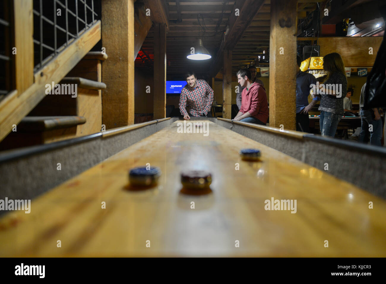 AUSTIN, TEXAS MARCH 6, 2014 Table Shuffleboard at Buffalo Billiards