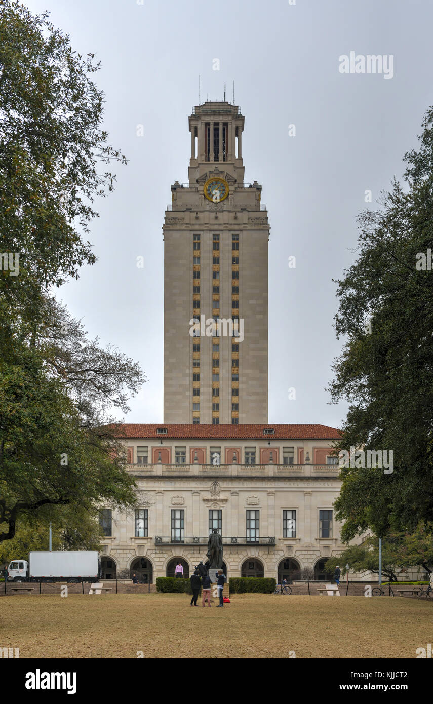 University of texas austin clock tower hires stock photography and