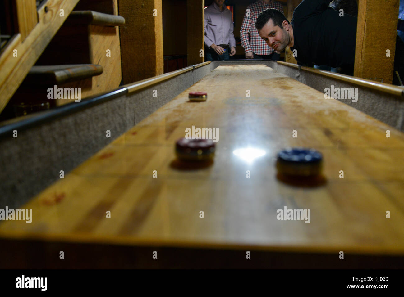 AUSTIN, TEXAS MARCH 6, 2014 Table Shuffleboard at Buffalo Billiards