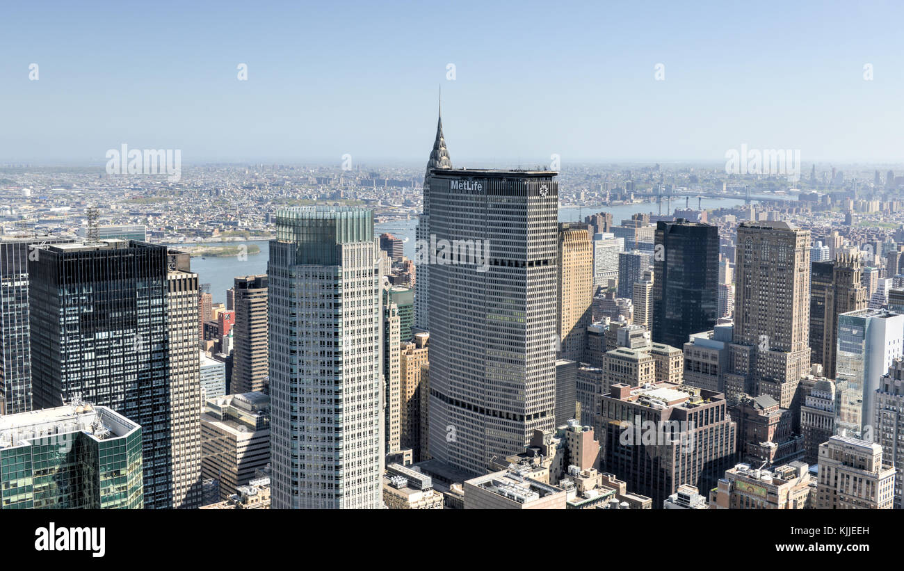 Aerial view of the New York City skyline Stock Photo - Alamy