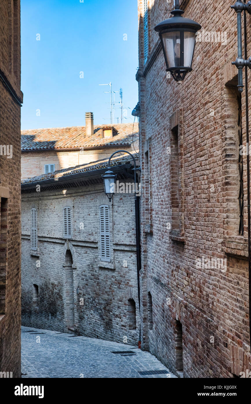 Monte San Giusto (Macerata, Marches, Italy): historic town Stock Photo
