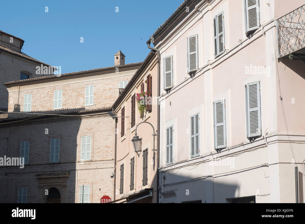 Monte San Giusto (Macerata, Marches, Italy): historic town. Stock Photo