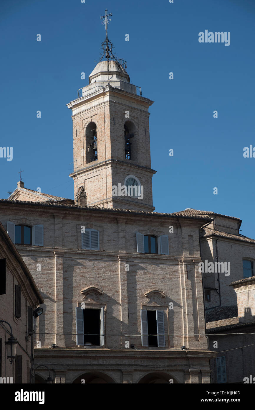Monte San Giusto (Macerata, Marches, Italy): historic town. Stock Photo