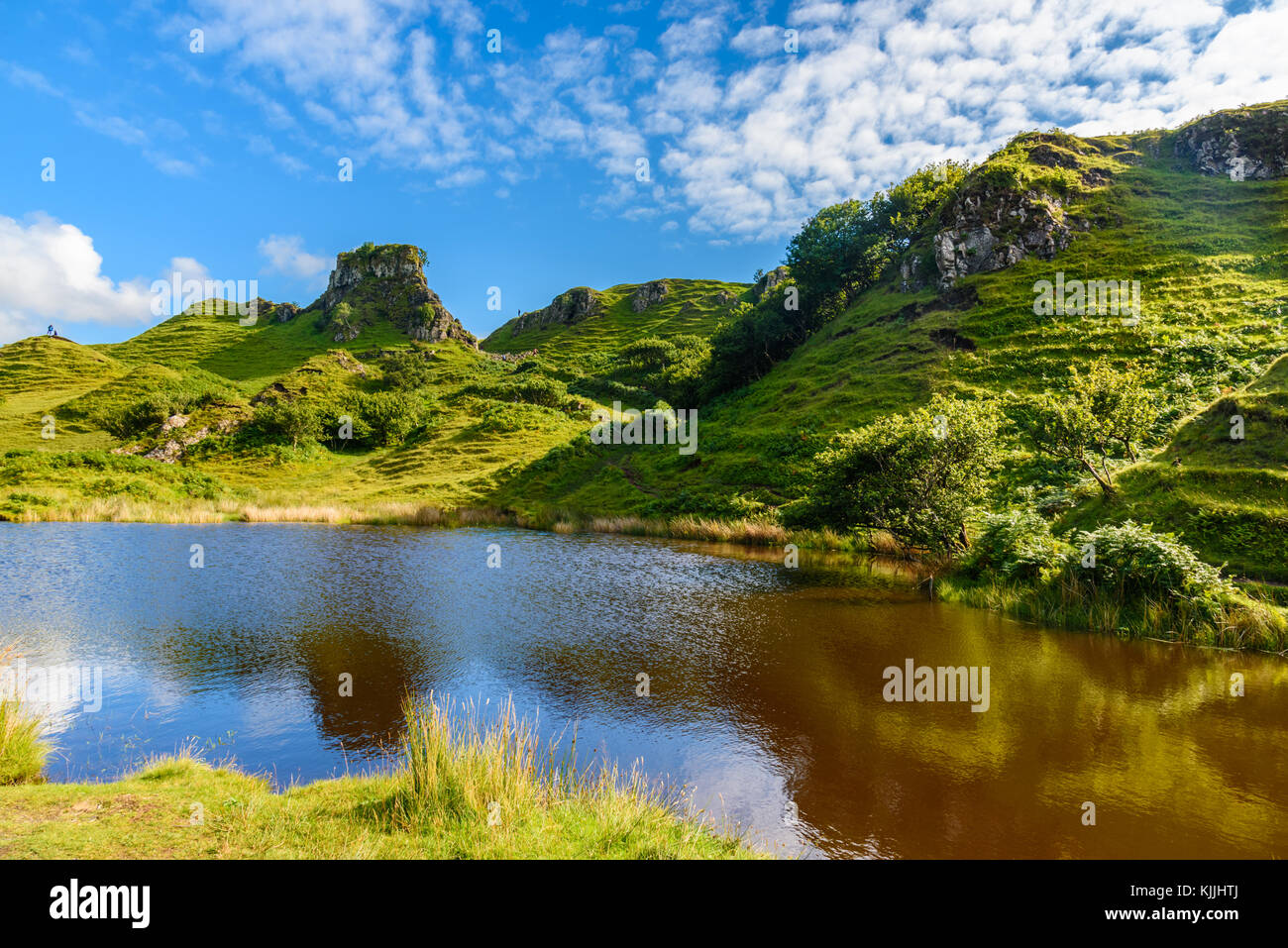 The Very Green Nature Of The Mystic Fairy Glen In The Isle Of Skye