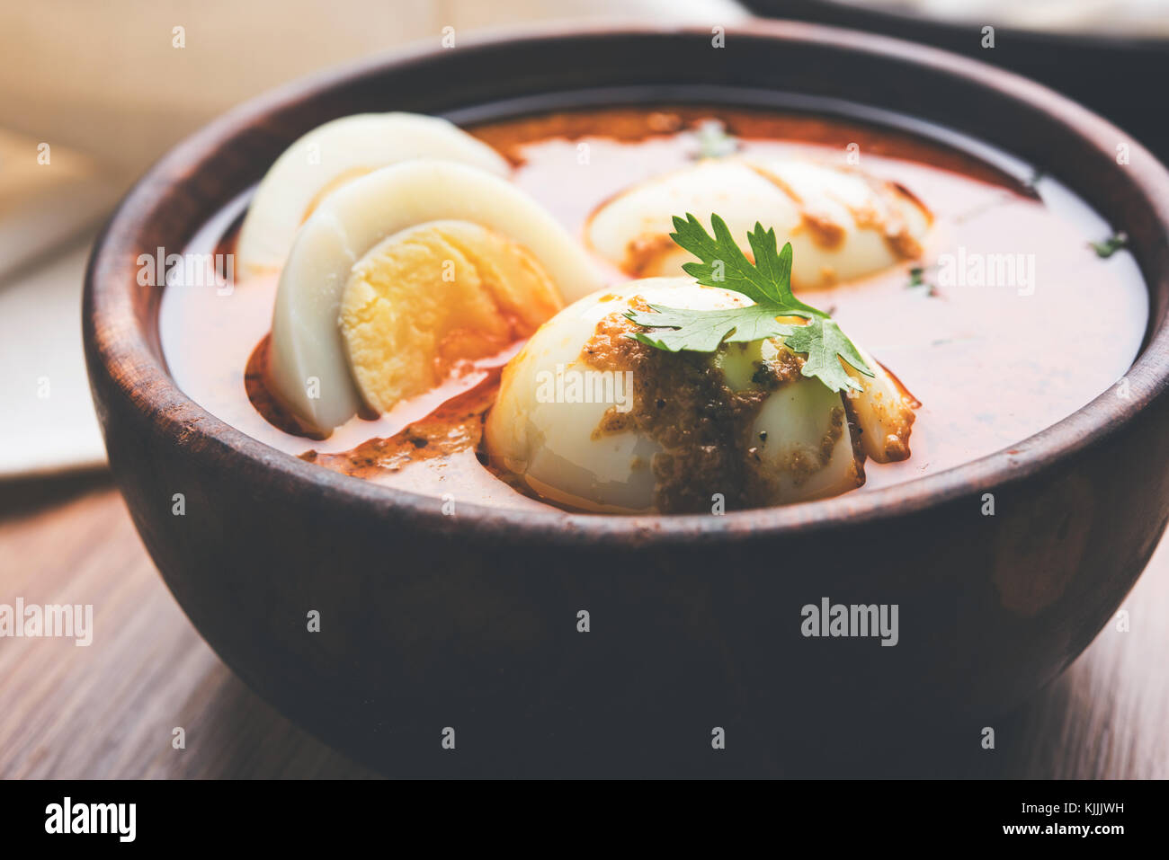 Anda Curry or Egg Curry or Egg masala gravy, indian spicy food or ...