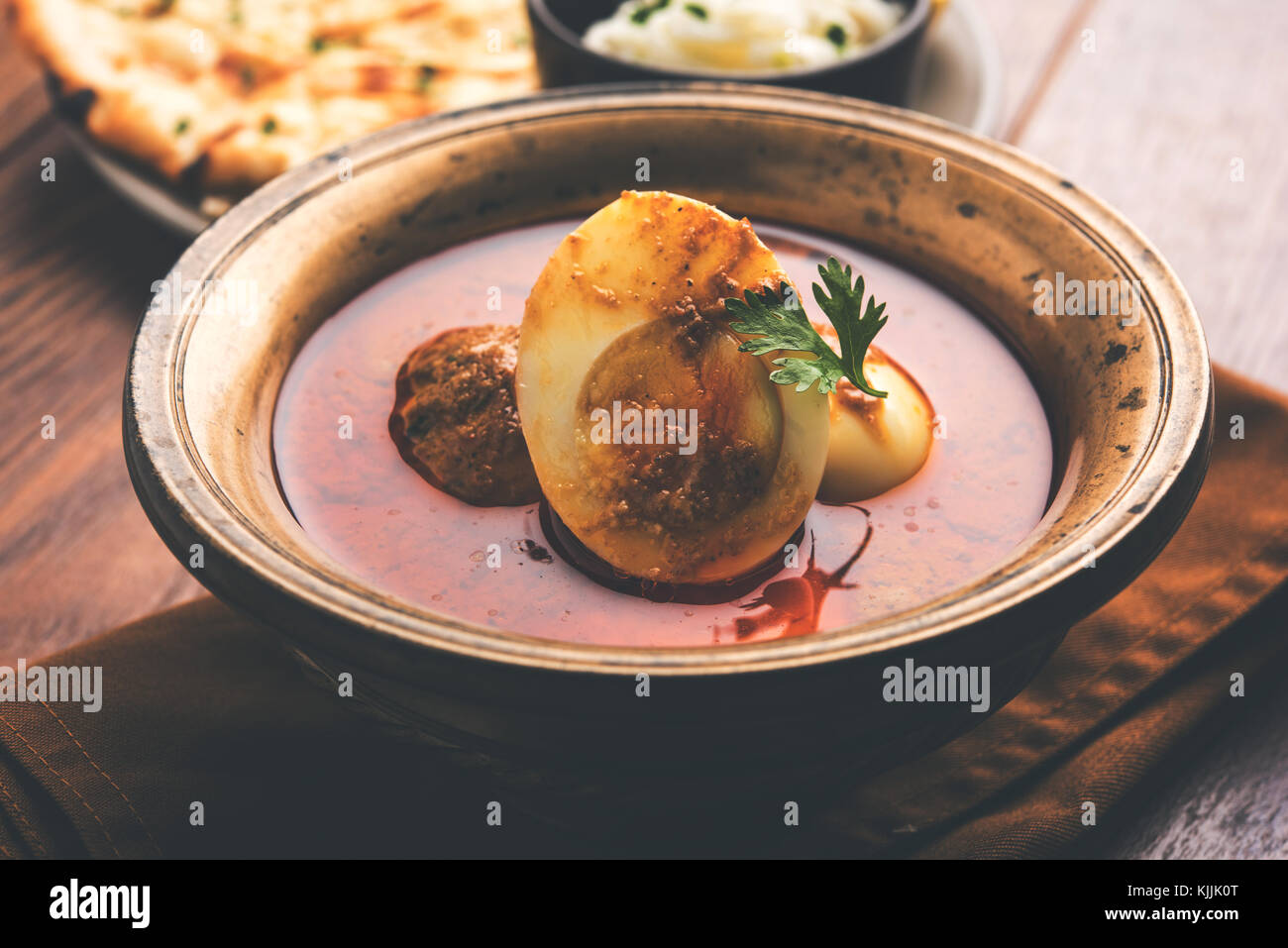 Anda Curry or Egg Curry or Egg masala gravy, indian spicy food or ...