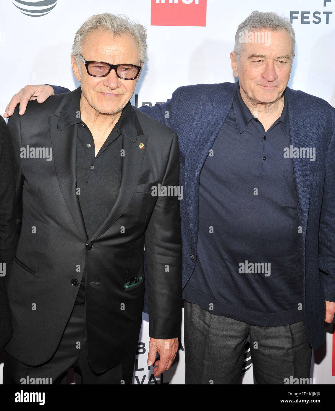NEW YORK, NY APRIL 21 Robert De Niro, Harvey Keitel attends the
