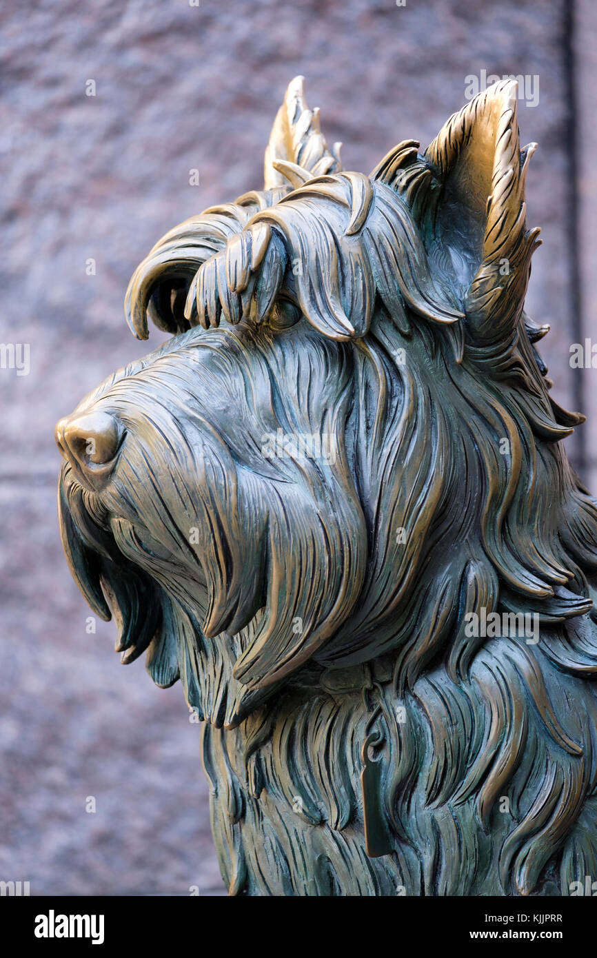 Fala, U.S. President Franklin D. Roosevelt pet dog, at FDR Memorial, Washington, D.C., United States of America, USA. Stock Photo