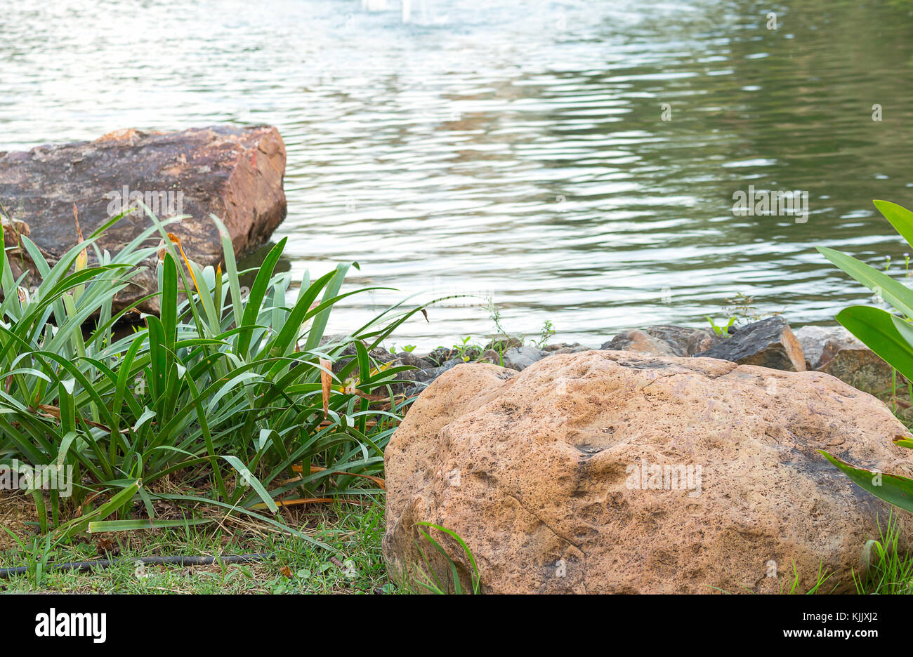pics Stone Sitting Background Png https www alamy com stock image select focus front stone in garden river seat view nature reflections 166373146 html