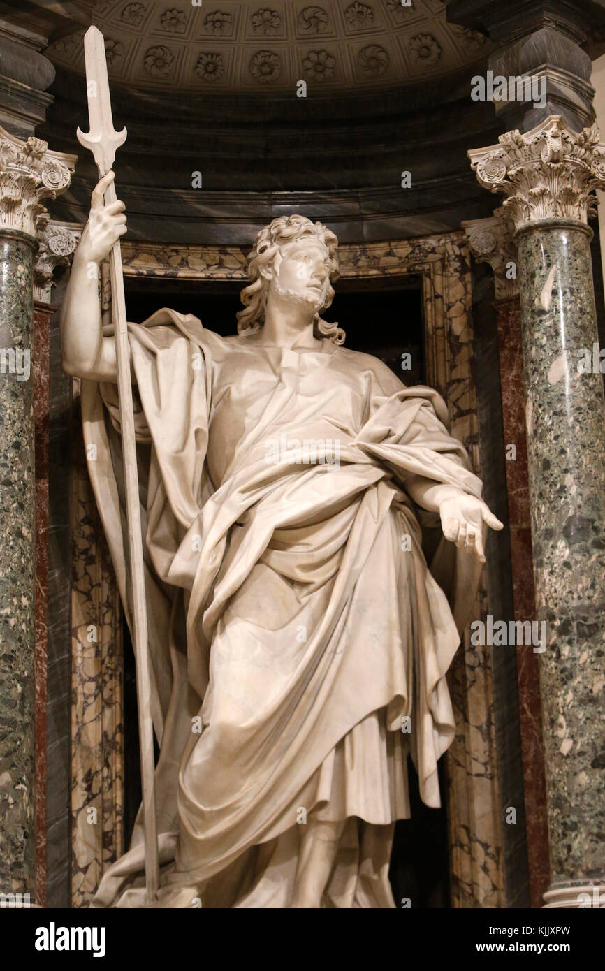 St John in Laterano's church, Rome. St Thadeus (Jude) statue. Italy. Stock Photo