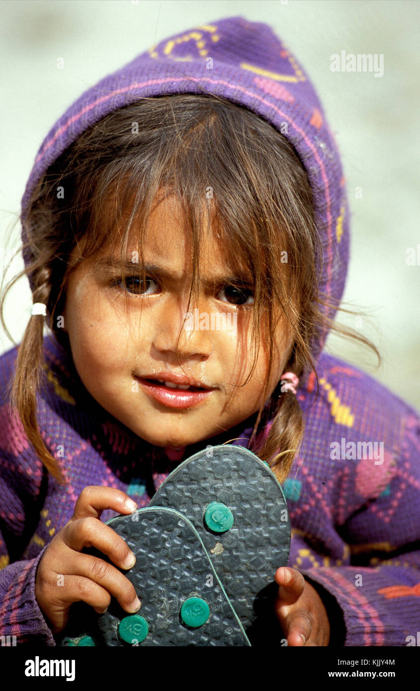 Gurung Nepali girl. Nepal. Stock Photo
