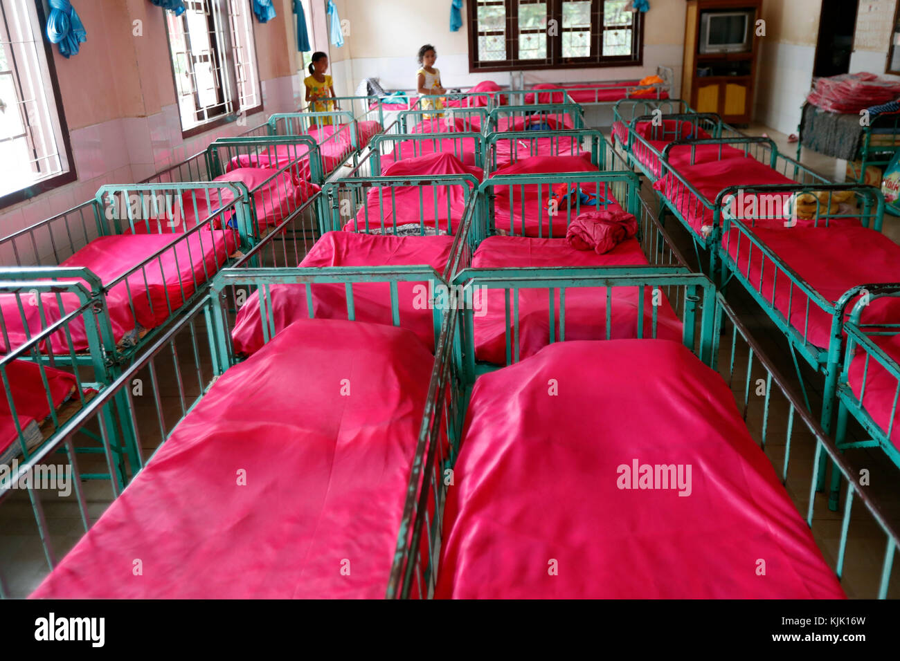 Vinh Son catholic orphanage. Dormitory.  Kon Tum.  Vietnam. Stock Photo
