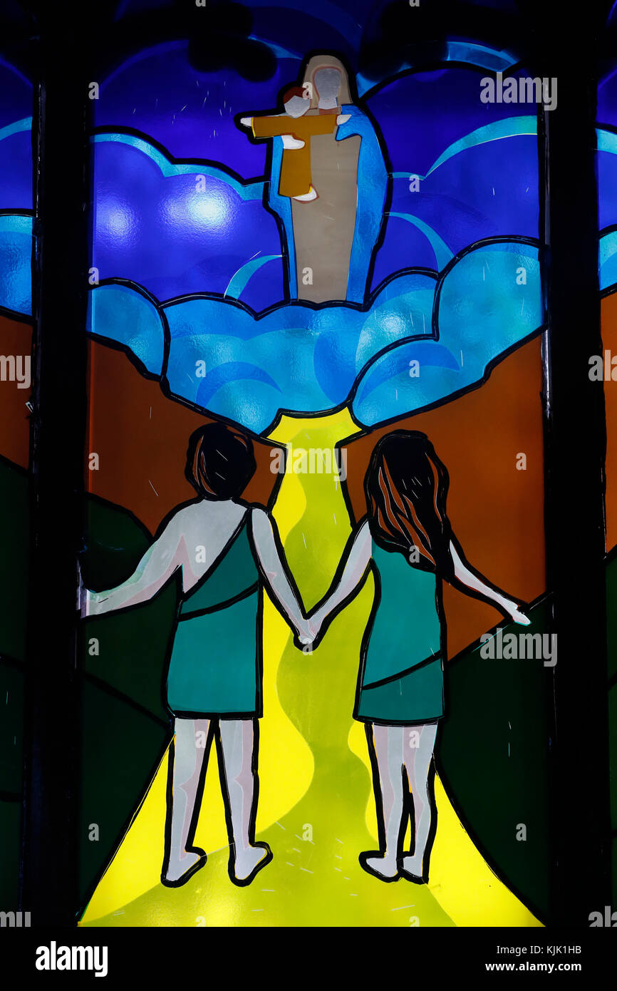 Adam and eve stained glass hi-res stock photography and images - Alamy