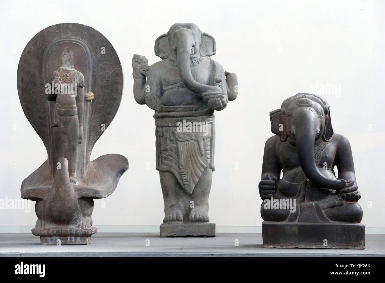 Museum of Cham Sculpture. 7th century Ganesha sculpture.  Danang. Vietnam. Stock Photo