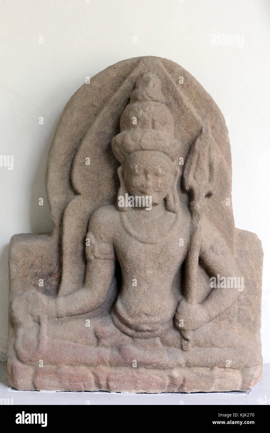 Museum of Cham Sculpture. God Shiva.  Danang. Vietnam. Stock Photo