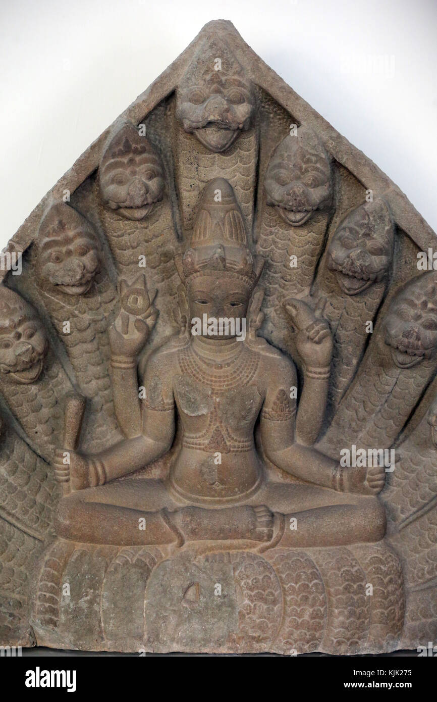 Museum of Cham Sculpture. God Vishnu.  Danang. Vietnam. Stock Photo