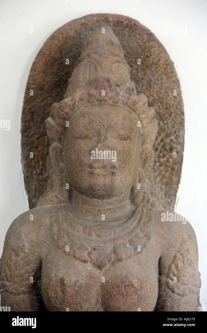 Museum of Cham Sculpture. Goddess Lakshmi. Danang. Vietnam. Stock Photo