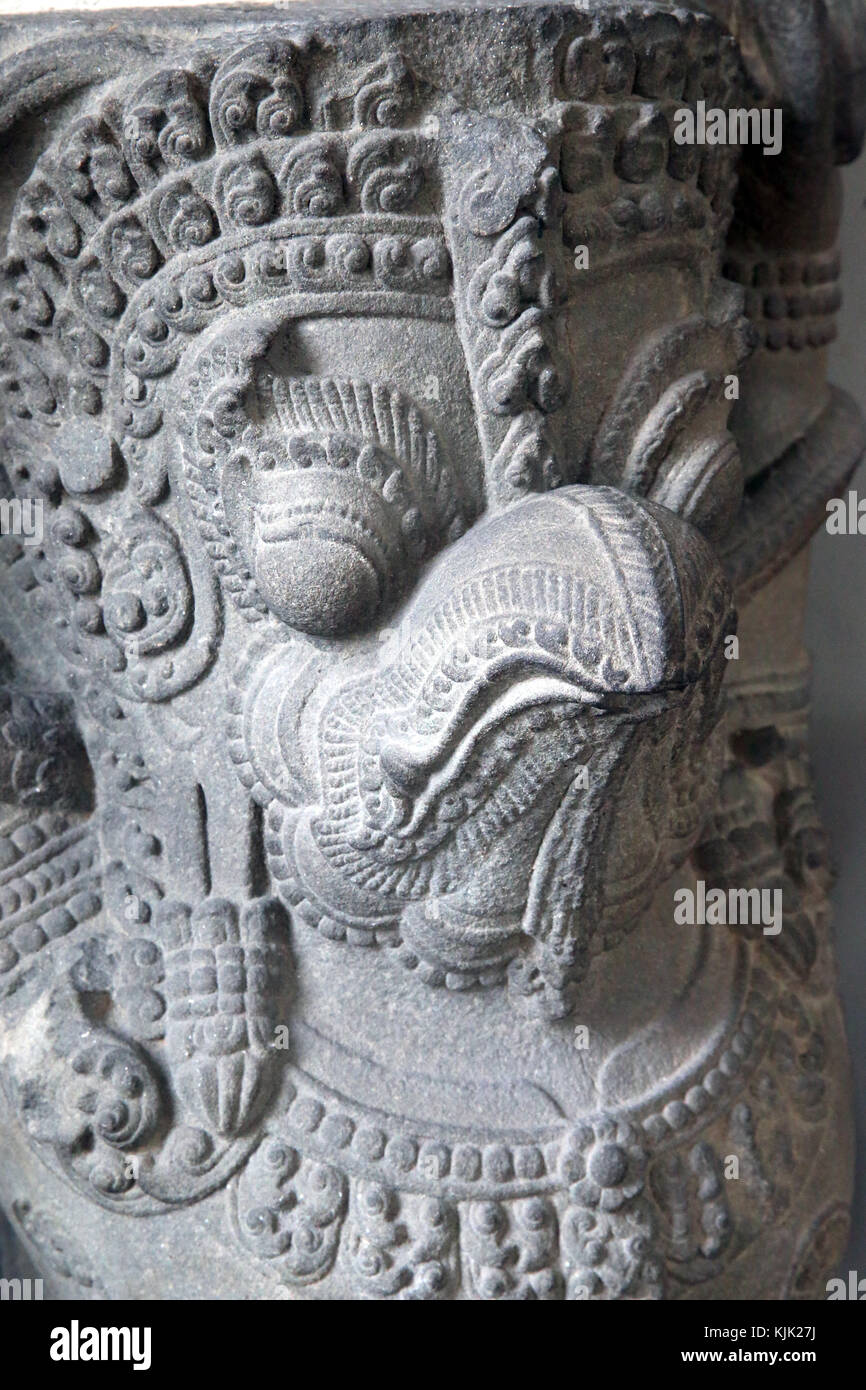 Museum of Cham Sculpture. Holy bird Garuda.  Danang. Vietnam. Stock Photo