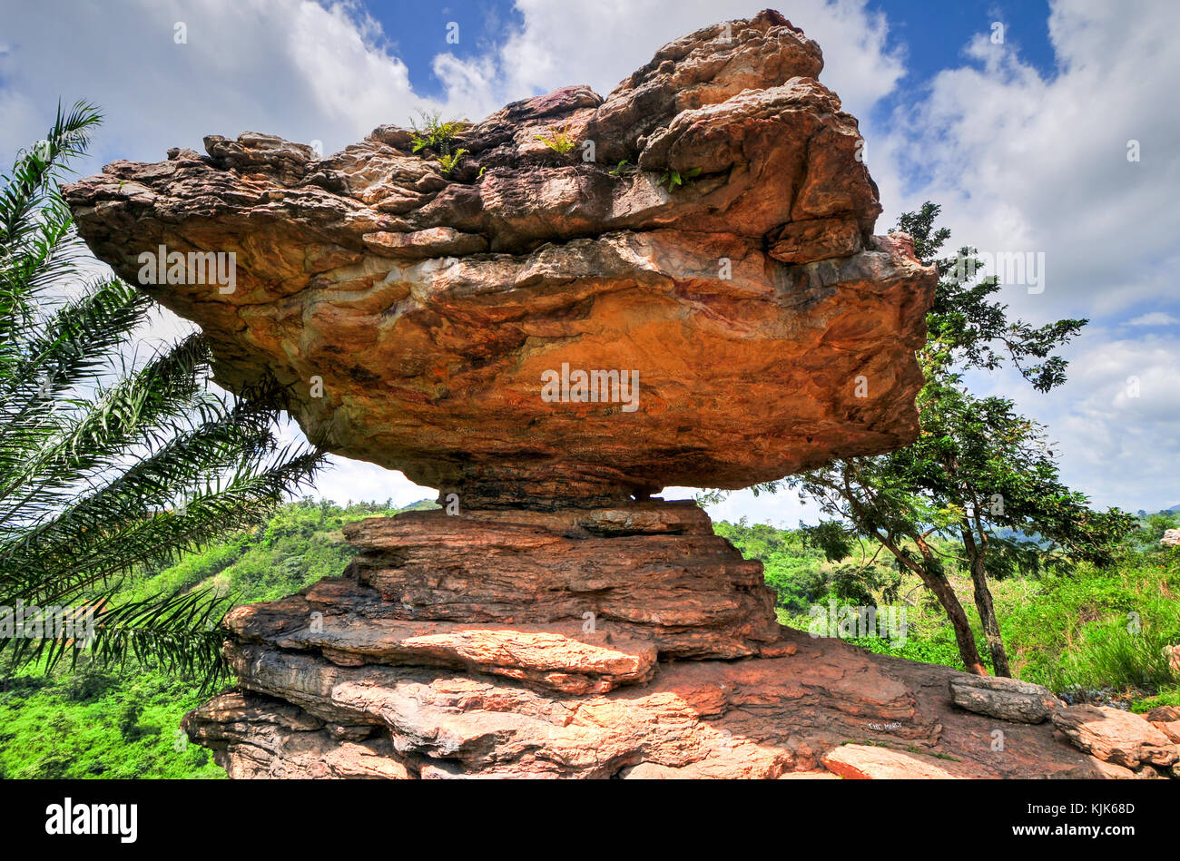 Umbrella Rock in the Yilo Krobo District, outside of Accra, Ghana. The