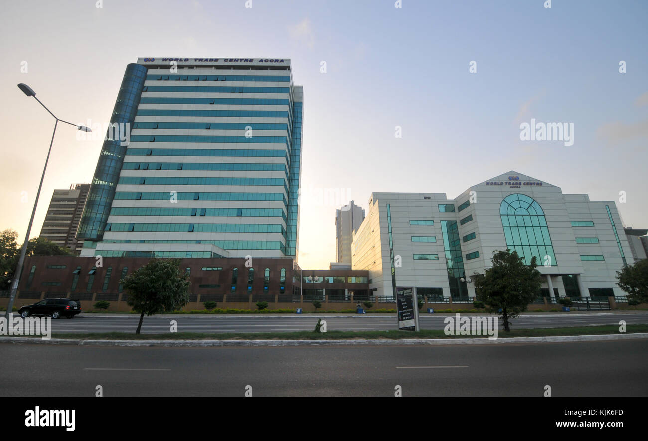 ACCRA, GHANA APRIL 29, 2012 World Trade Center building of Accra